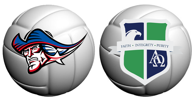 All Saints-Ovilla Christian volleyball logo
